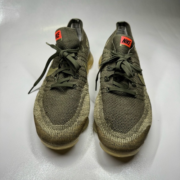 Nike AH8447-201 Air VaporMax Flyknit Olive Green Sneakers Men's Size 11.5 - Picture 4 of 16